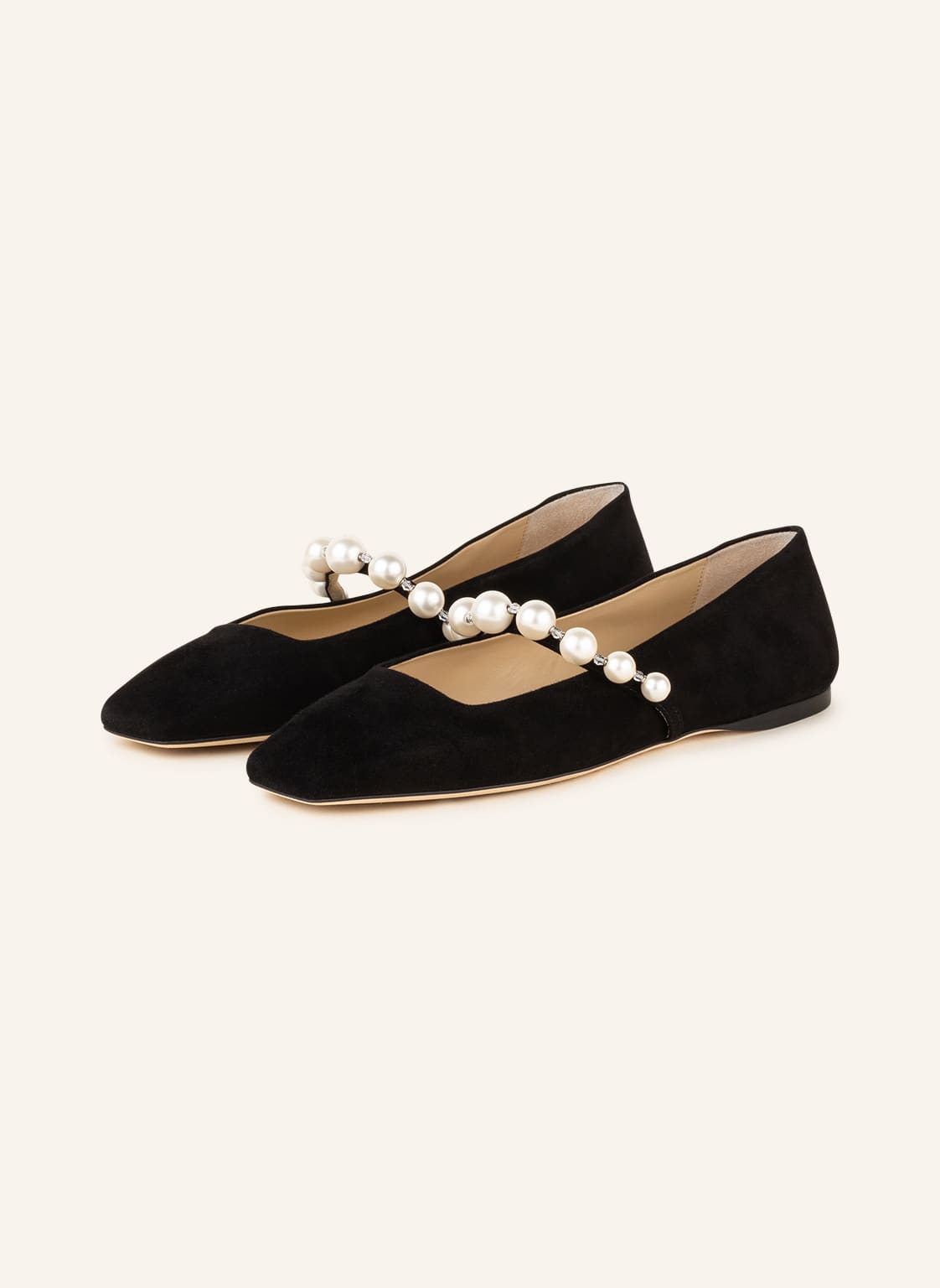 Image of Jimmy Choo Ballerinas Ade schwarz