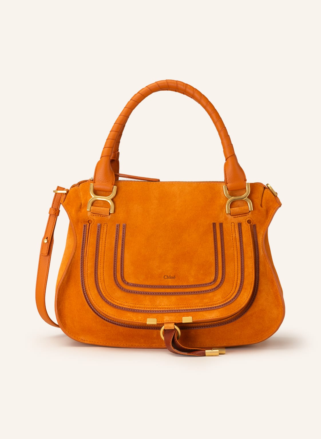 Image of Chloé Handtasche Marcie Medium orange
