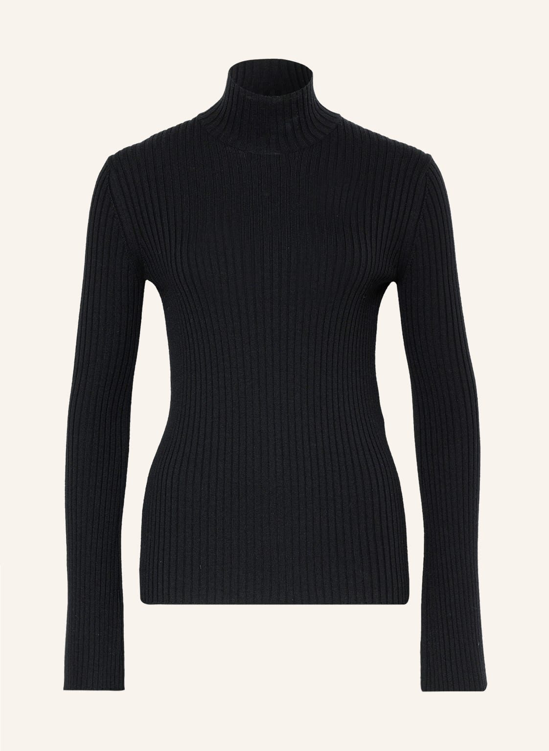 Image of Chloé Rollkragenpullover Aus Leinen schwarz