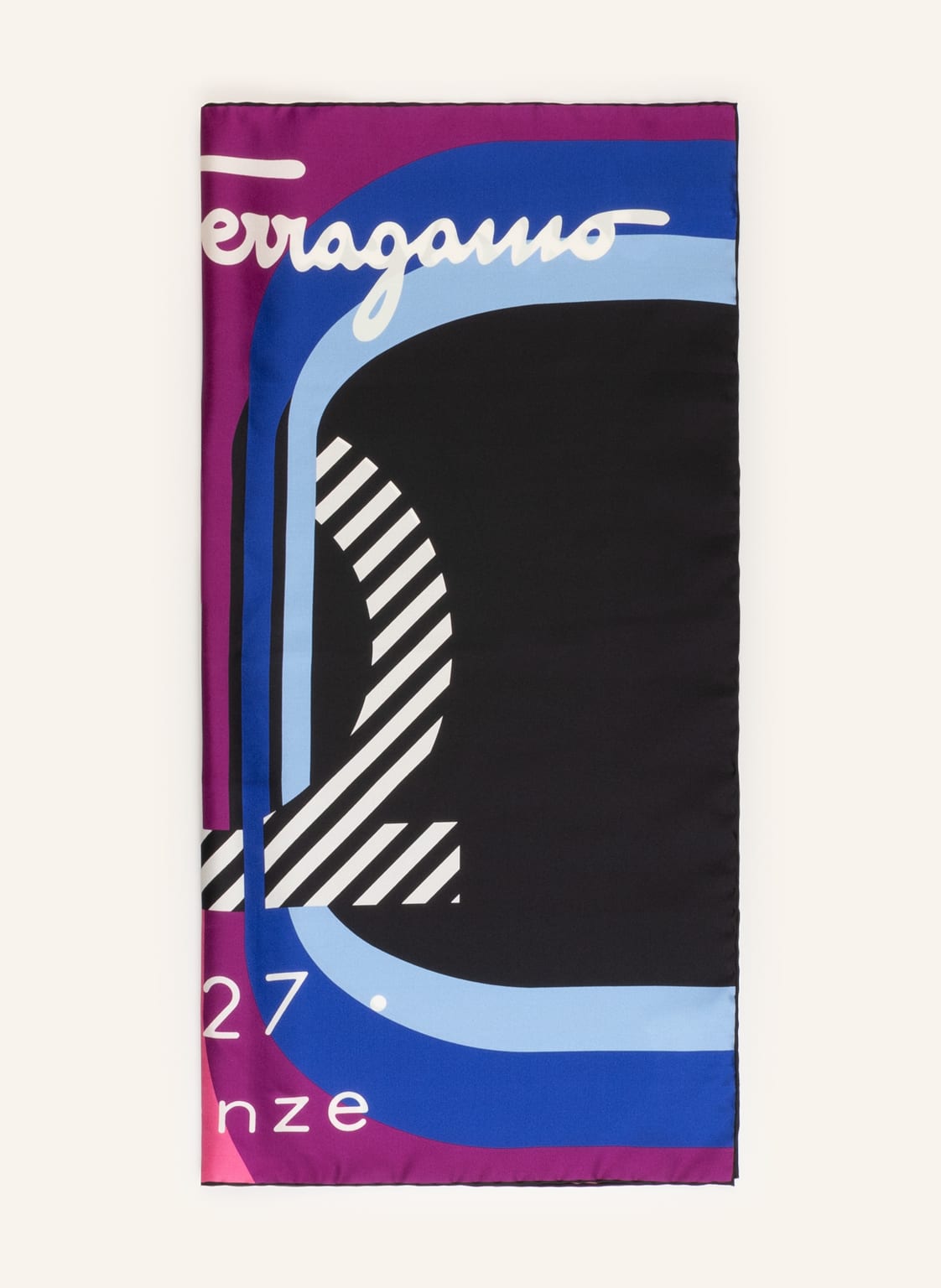 Image of Ferragamo Seidentuch blau