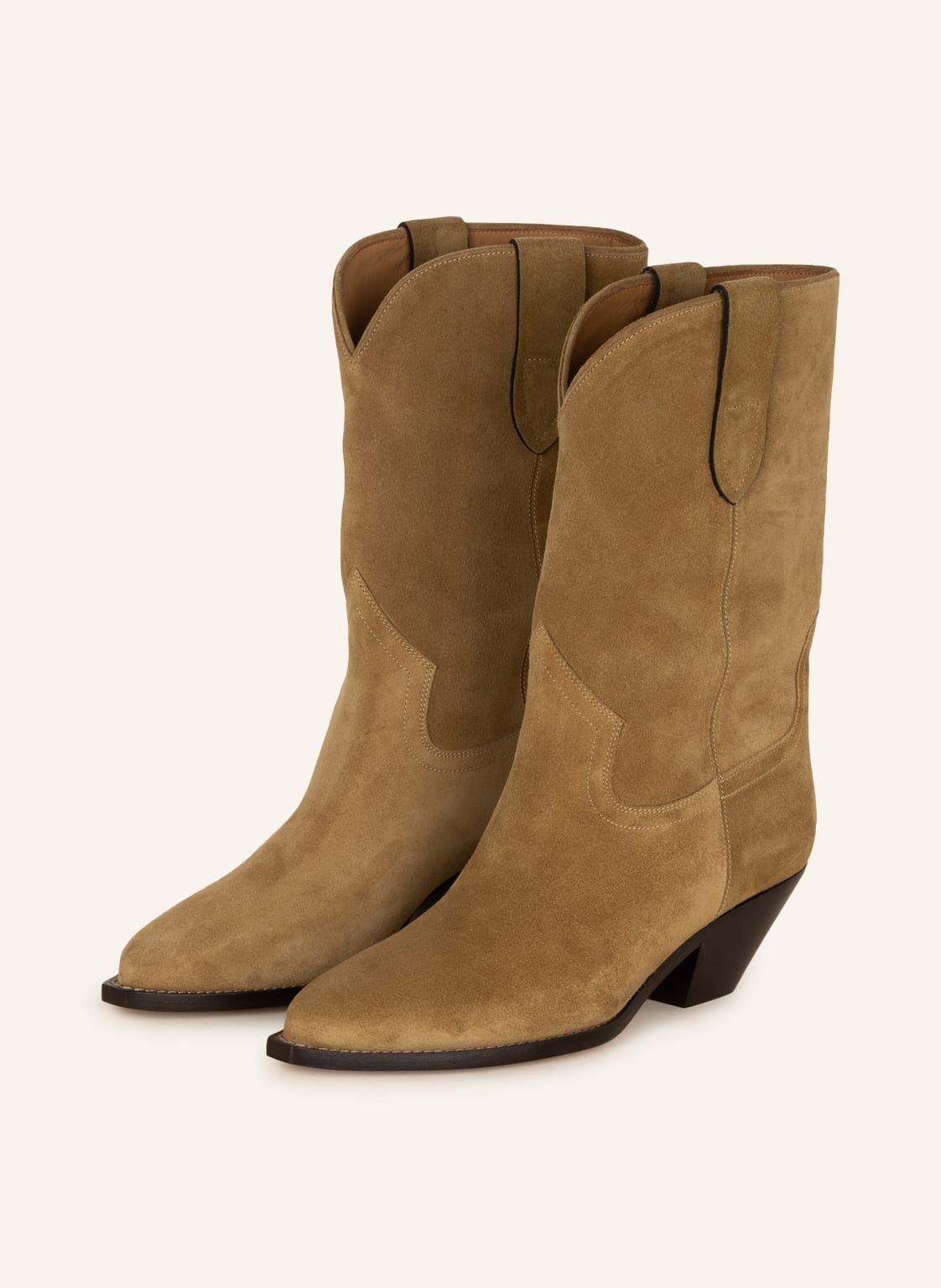 Image of Isabel Marant Cowboy Boots Dahope beige