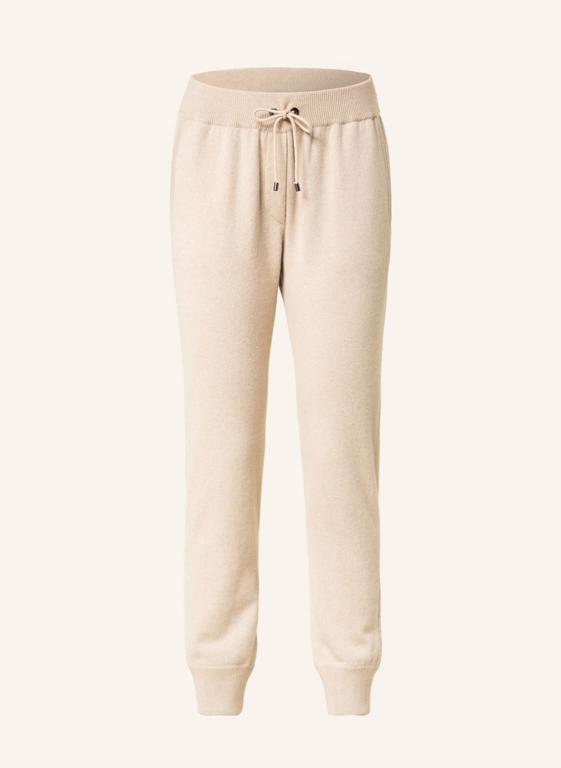 Image of Brunello Cucinelli Strickhose Im Jogging-Stil Aus Cashmere beige