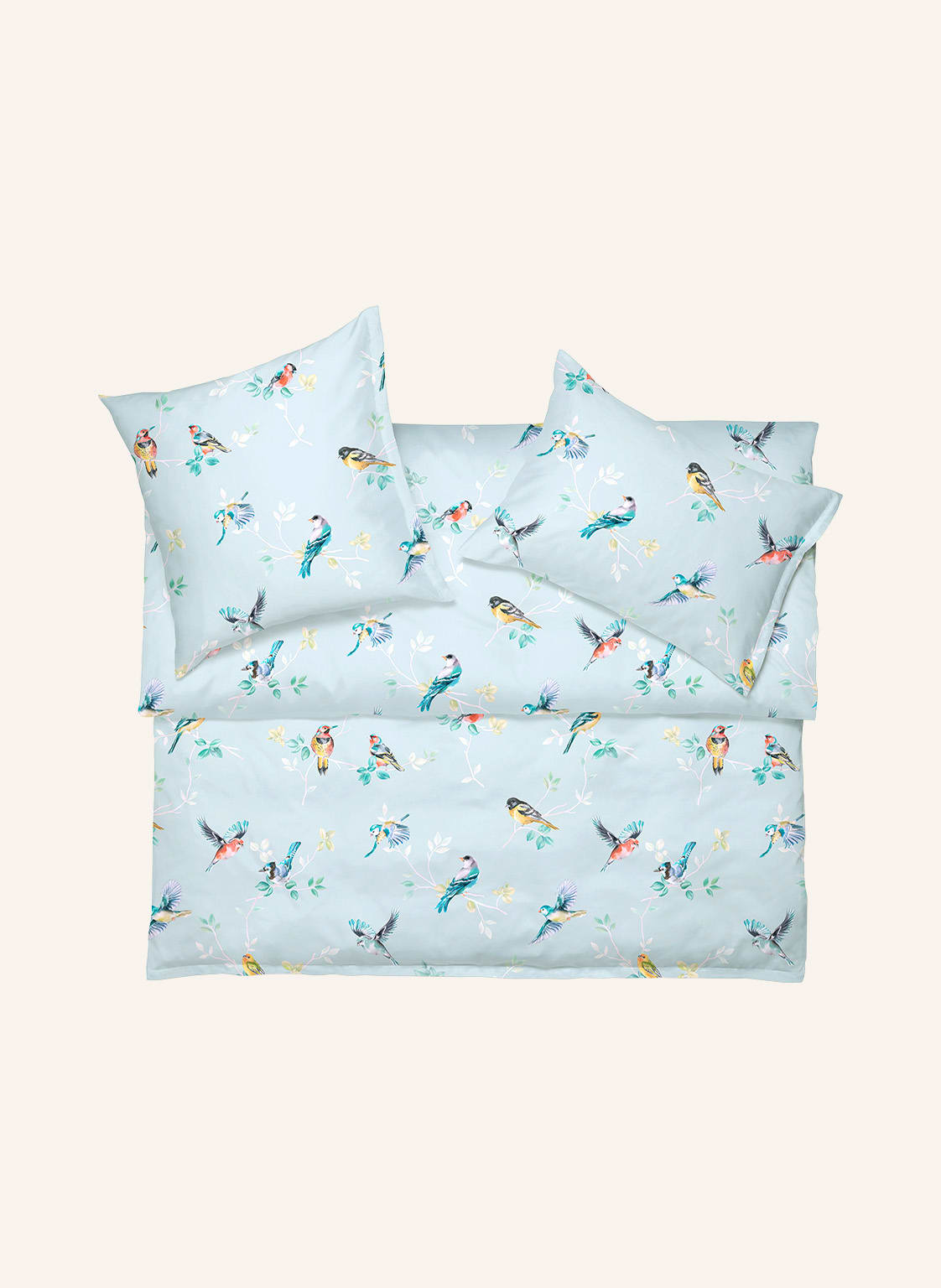 Image of Schlossberg Bettwäsche Chirp gruen