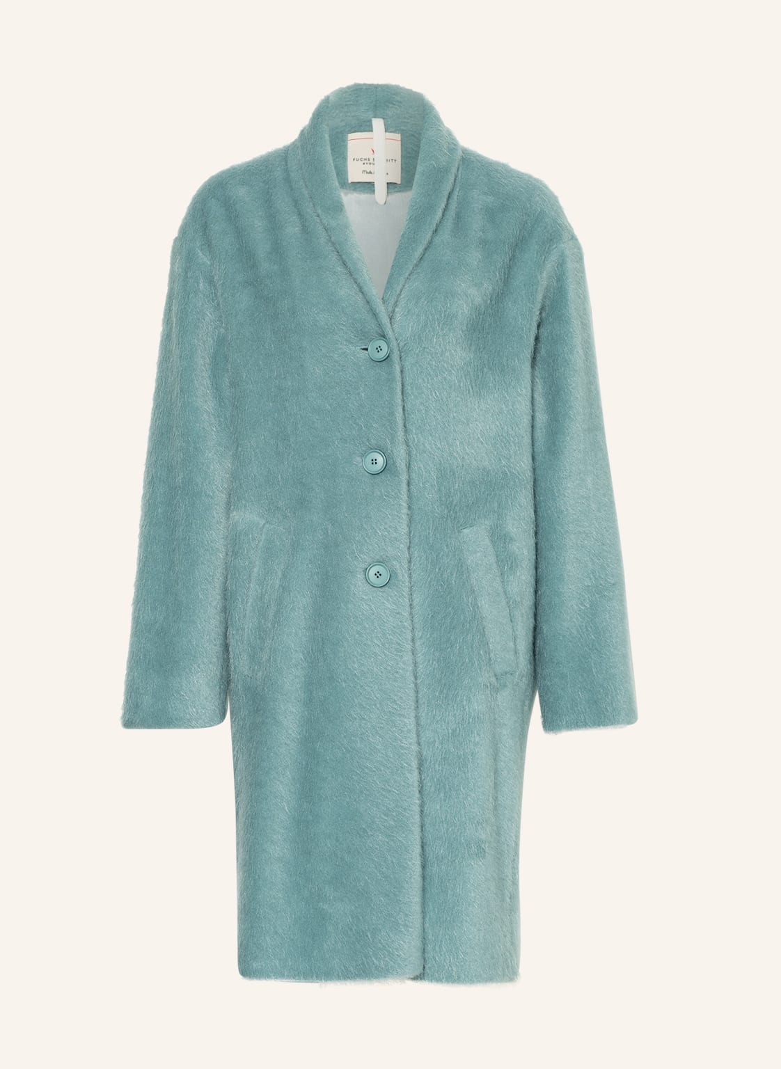 Image of Fuchs Schmitt Kunstfell-Mantel blau