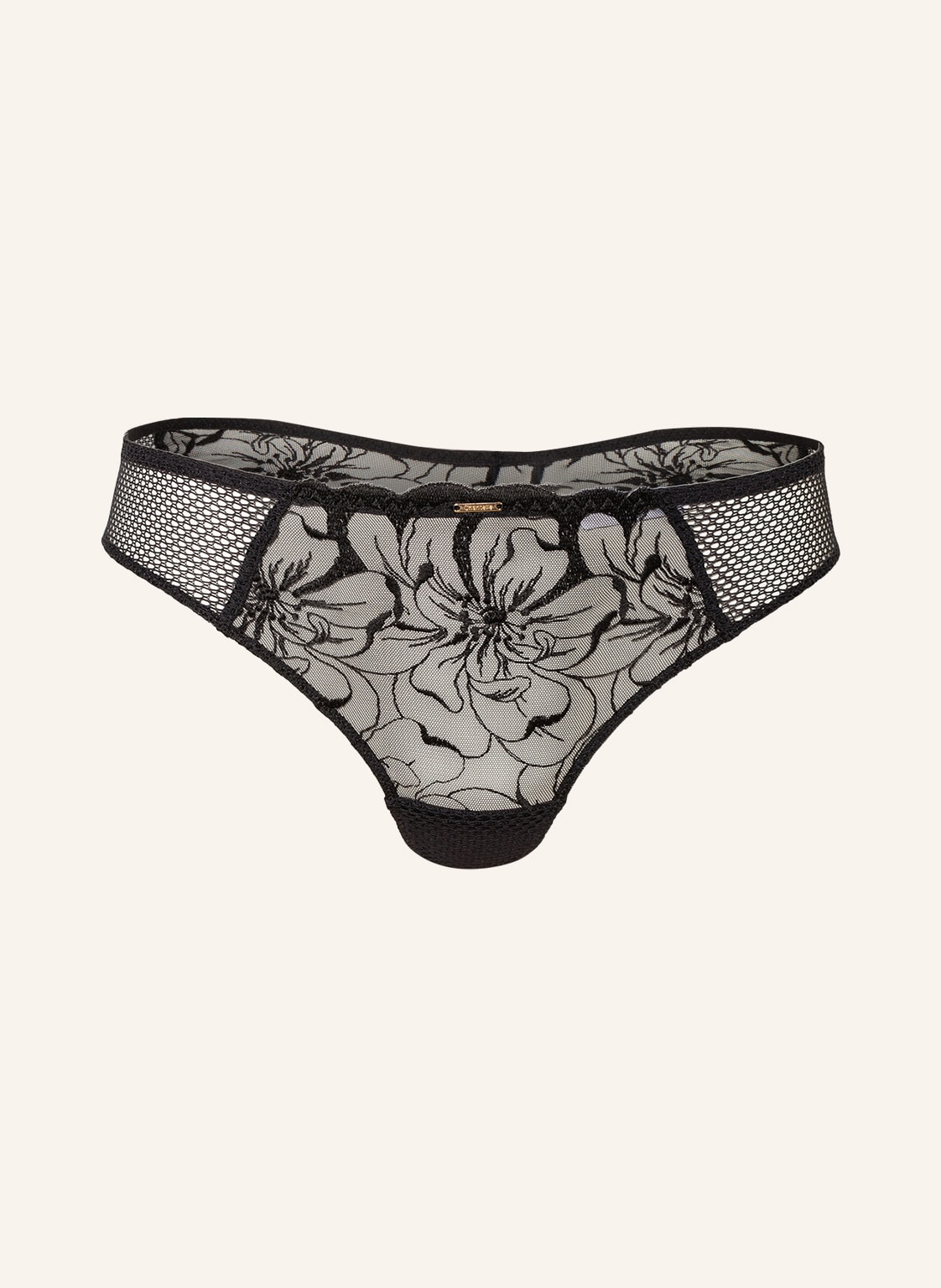 Image of Chantelle String Fleurs schwarz