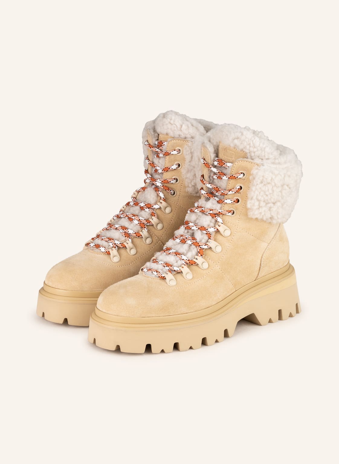 Image of Woolrich Schnürboots beige