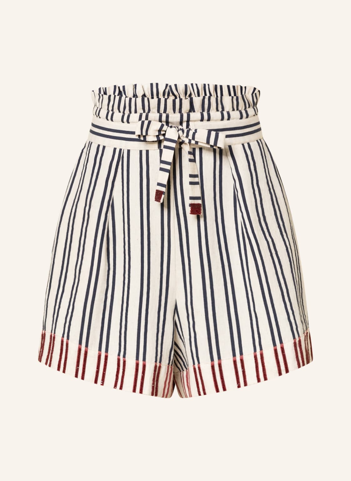 Image of Maryan Mehlhorn Paperbag-Shorts Breeze weiss