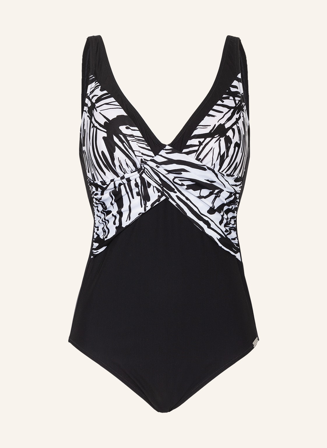 Image of Charmline Shape-Badeanzug Ink Art schwarz