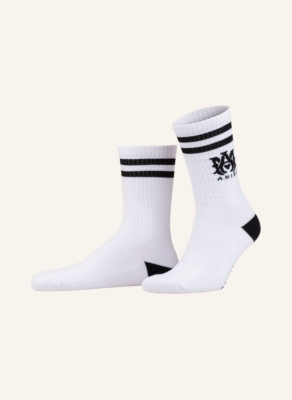Image of Amiri Socken Ribbed Athletic weiss
