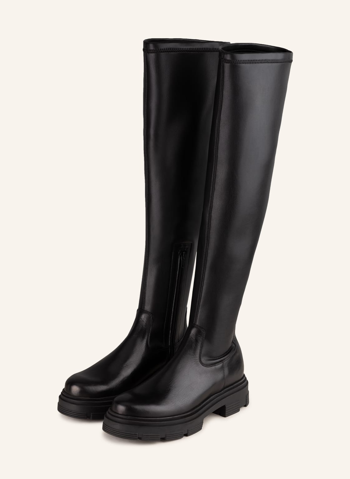 Image of Mrs & Hugs Overknee-Stiefel schwarz
