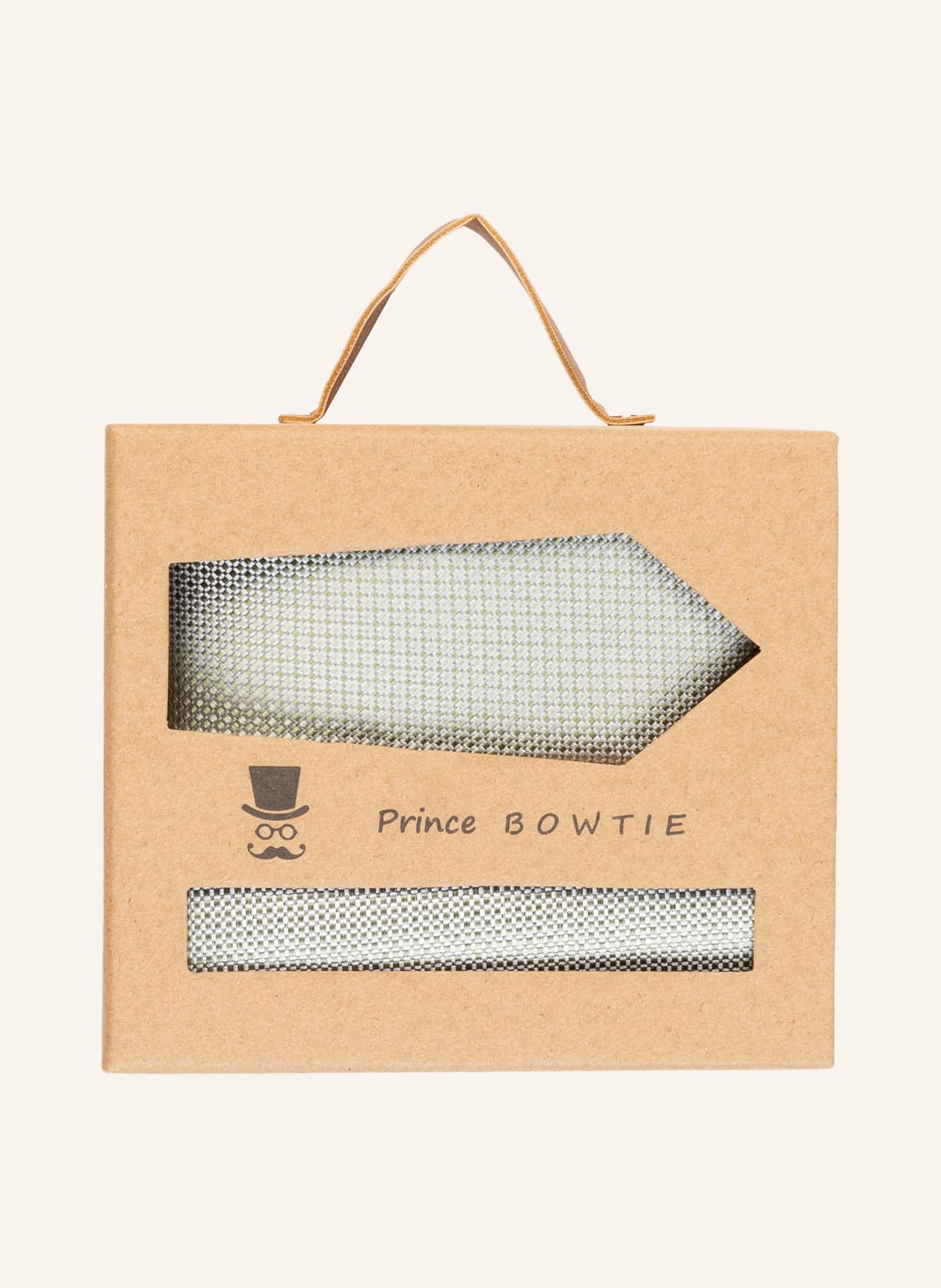 Image of Prince Bowtie Set: Krawatte Und Einstecktuch gruen