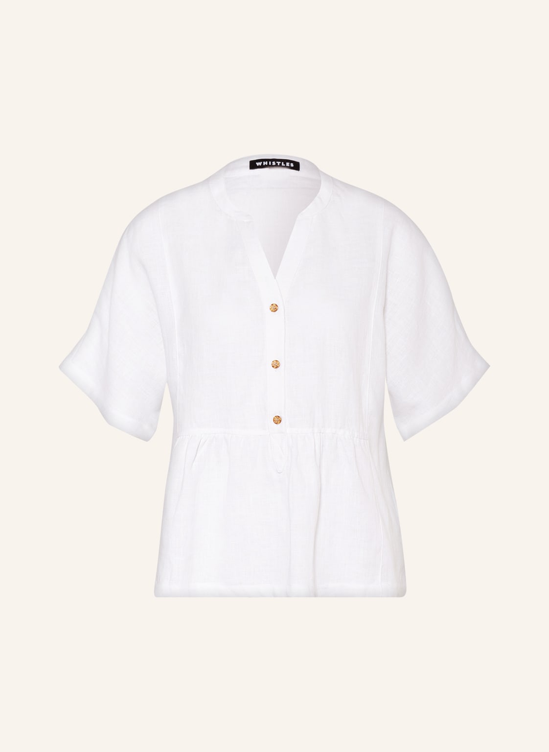 Image of Whistles Leinenbluse Hannah weiss