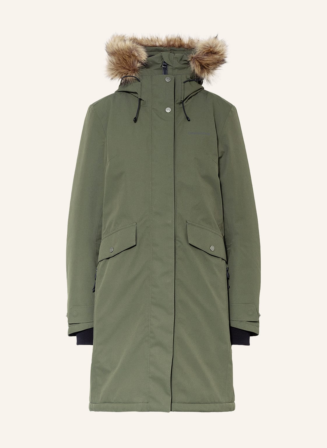 Image of Didriksons Parka Erika Mit Kunstpelz gruen