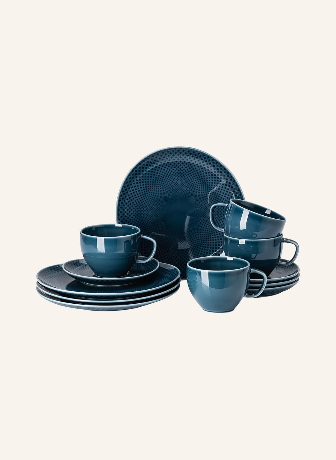 Image of Rosenthal 12-Tlg. Kaffee-Service Junto blau