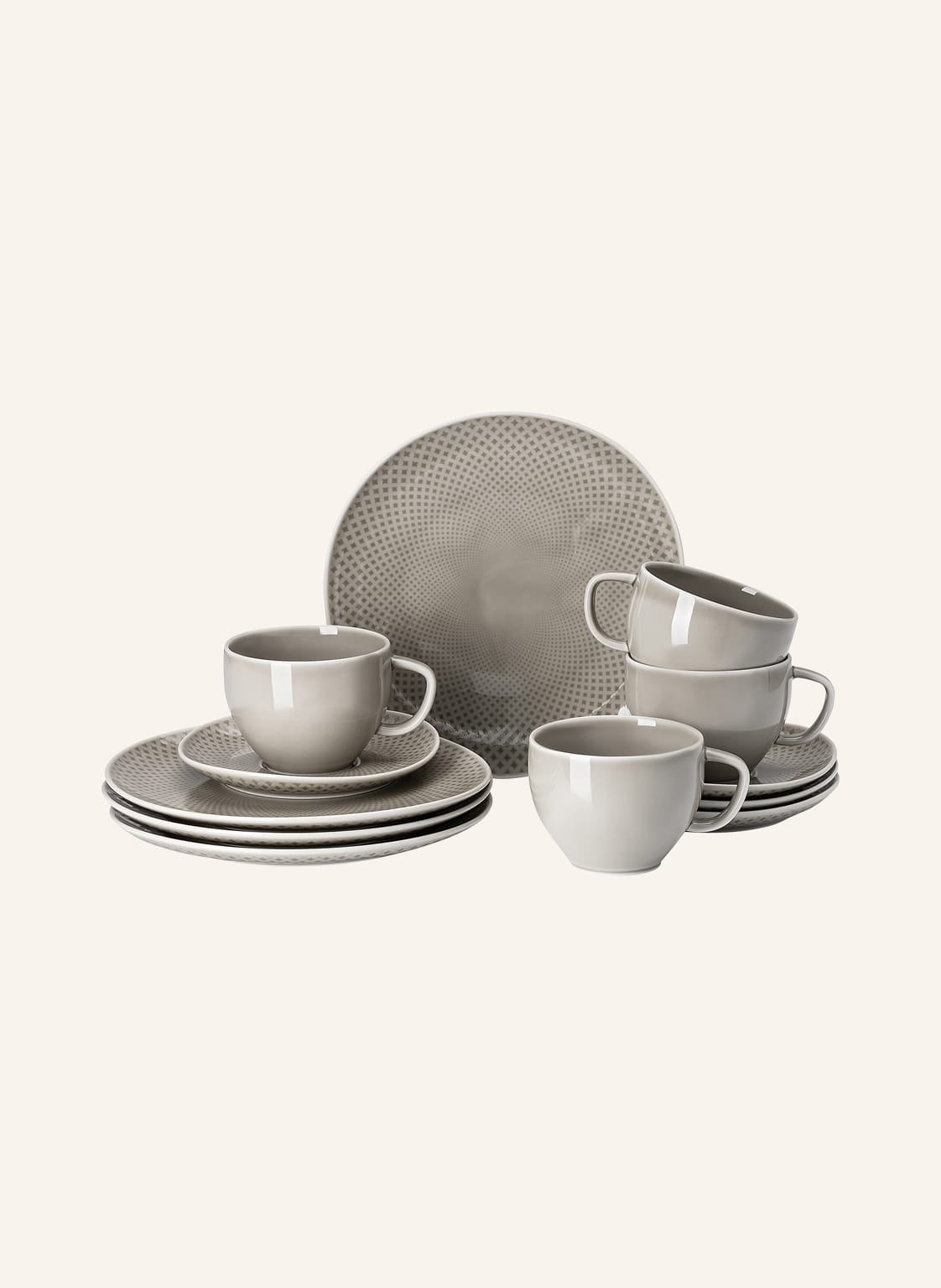 Image of Rosenthal 12-Tlg. Kaffee-Service Junto grau