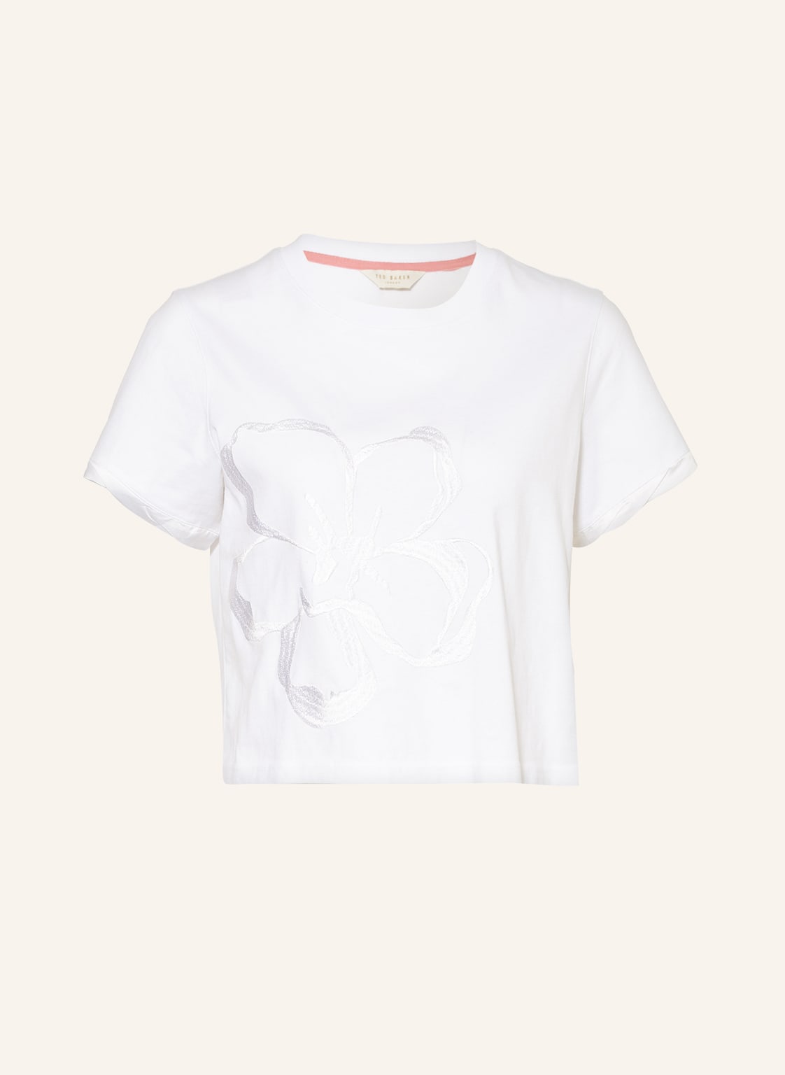 Image of Ted Baker T-Shirt Carmyn Mit Stickereien weiss