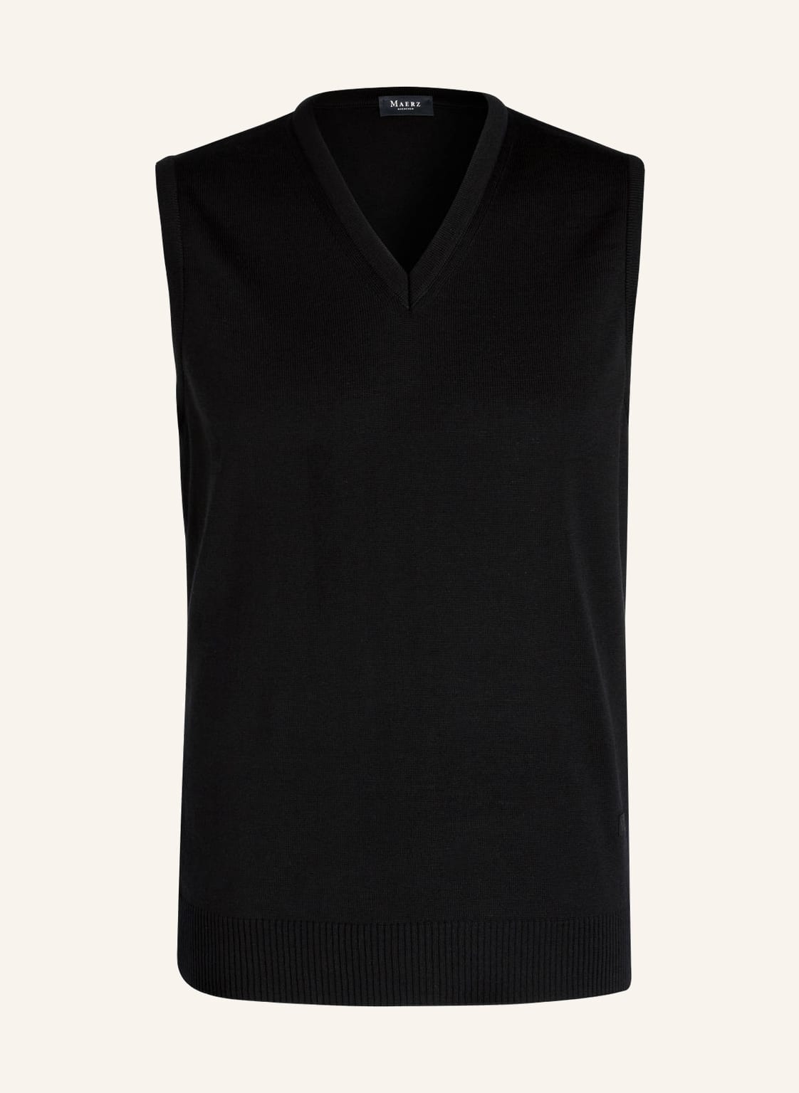 Image of Maerz Muenchen Schurwoll-Pullunder schwarz