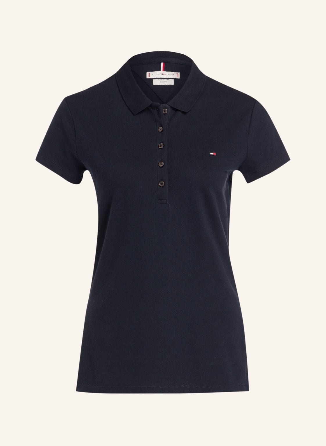 Tommy Hilfiger Piqué-Poloshirt New Chiara blau