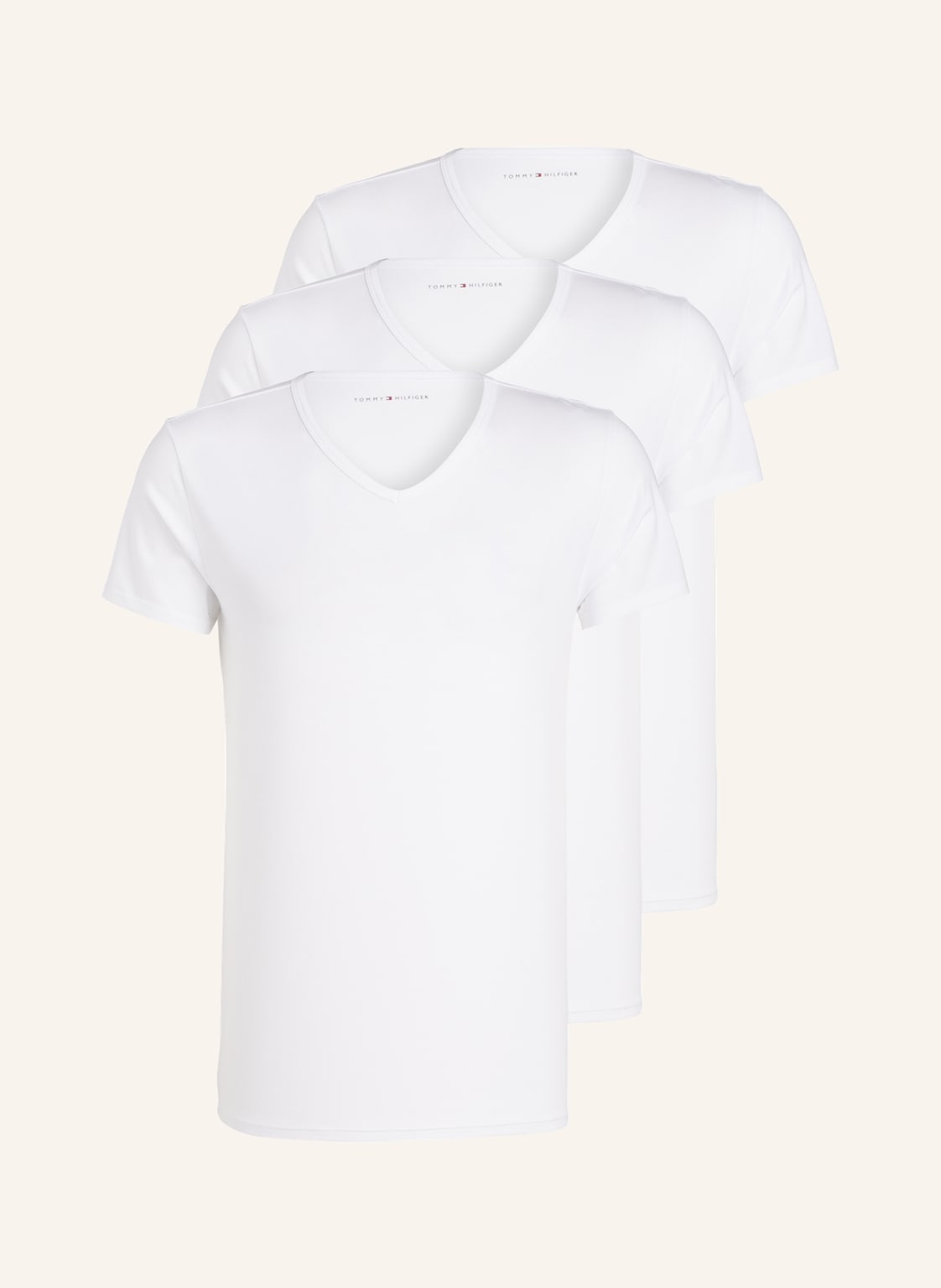Image of Tommy Hilfiger 3er-Pack V-Shirts weiss