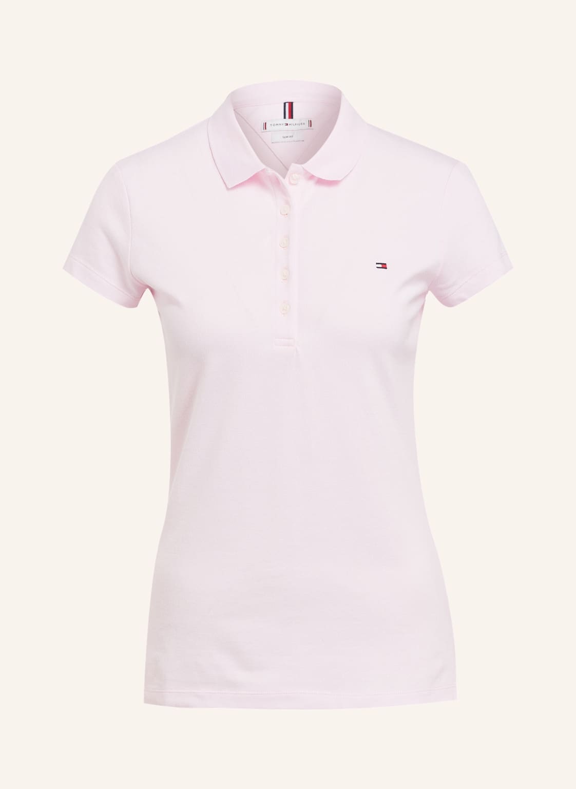 Image of Tommy Hilfiger Piqué-Poloshirt New Chiara rosa