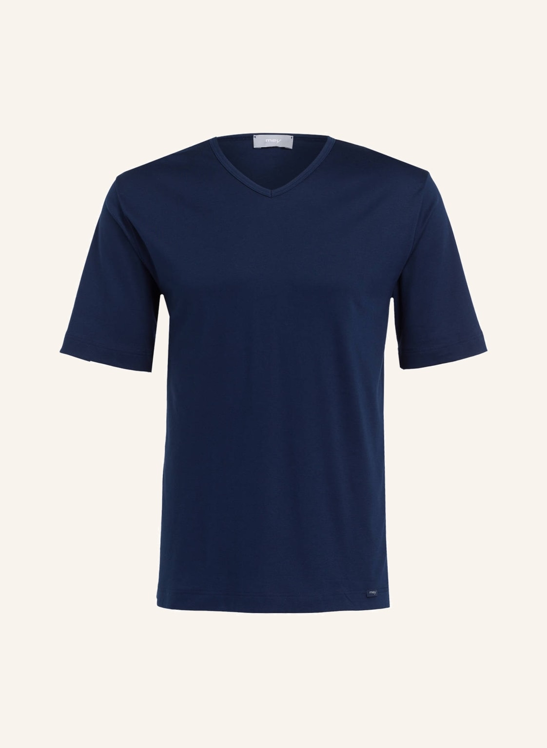 Image of Mey Lounge-Shirt Serie Basic Lounge blau