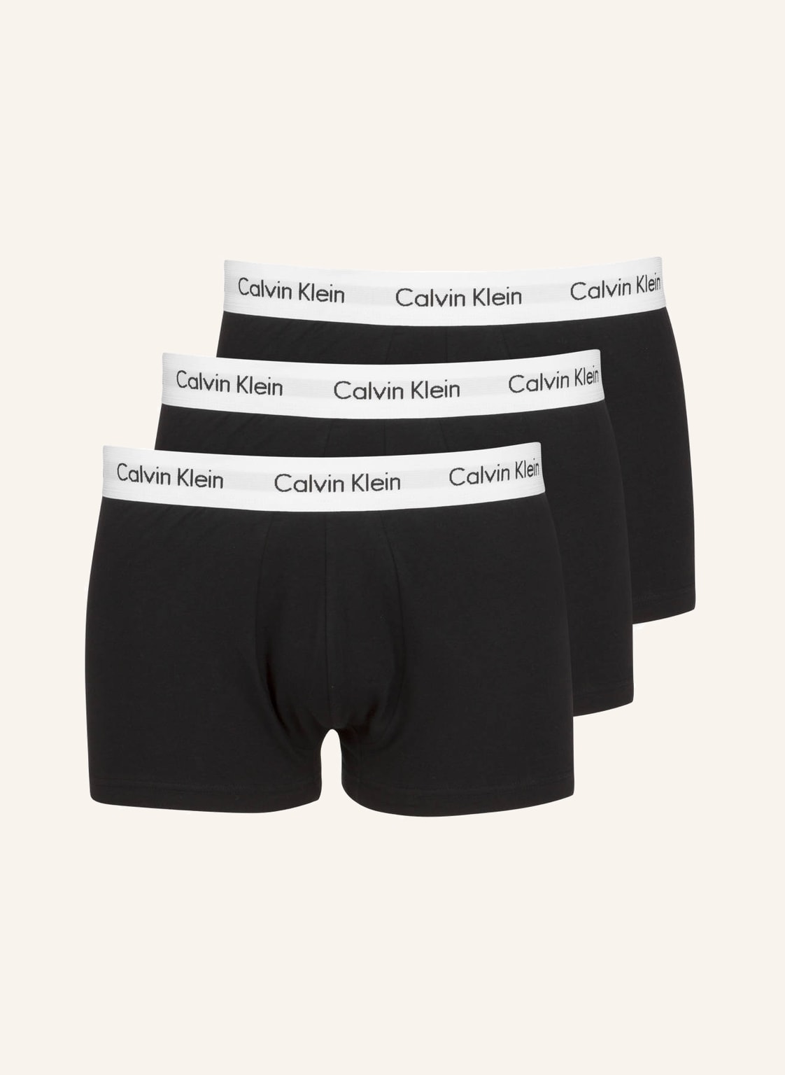 Image of Calvin Klein 3er-Pack Boxershorts Cotton Stretch Low Rise grau