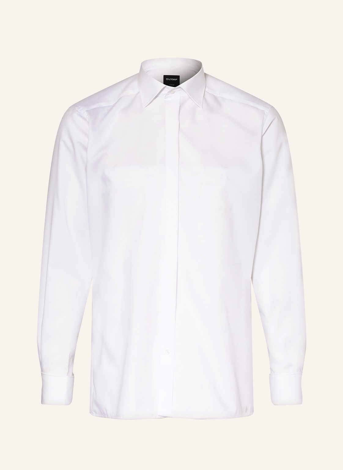 Image of Olymp Smoking-Hemd Luxor Modern Fit Mit Umschlagmanschette weiss