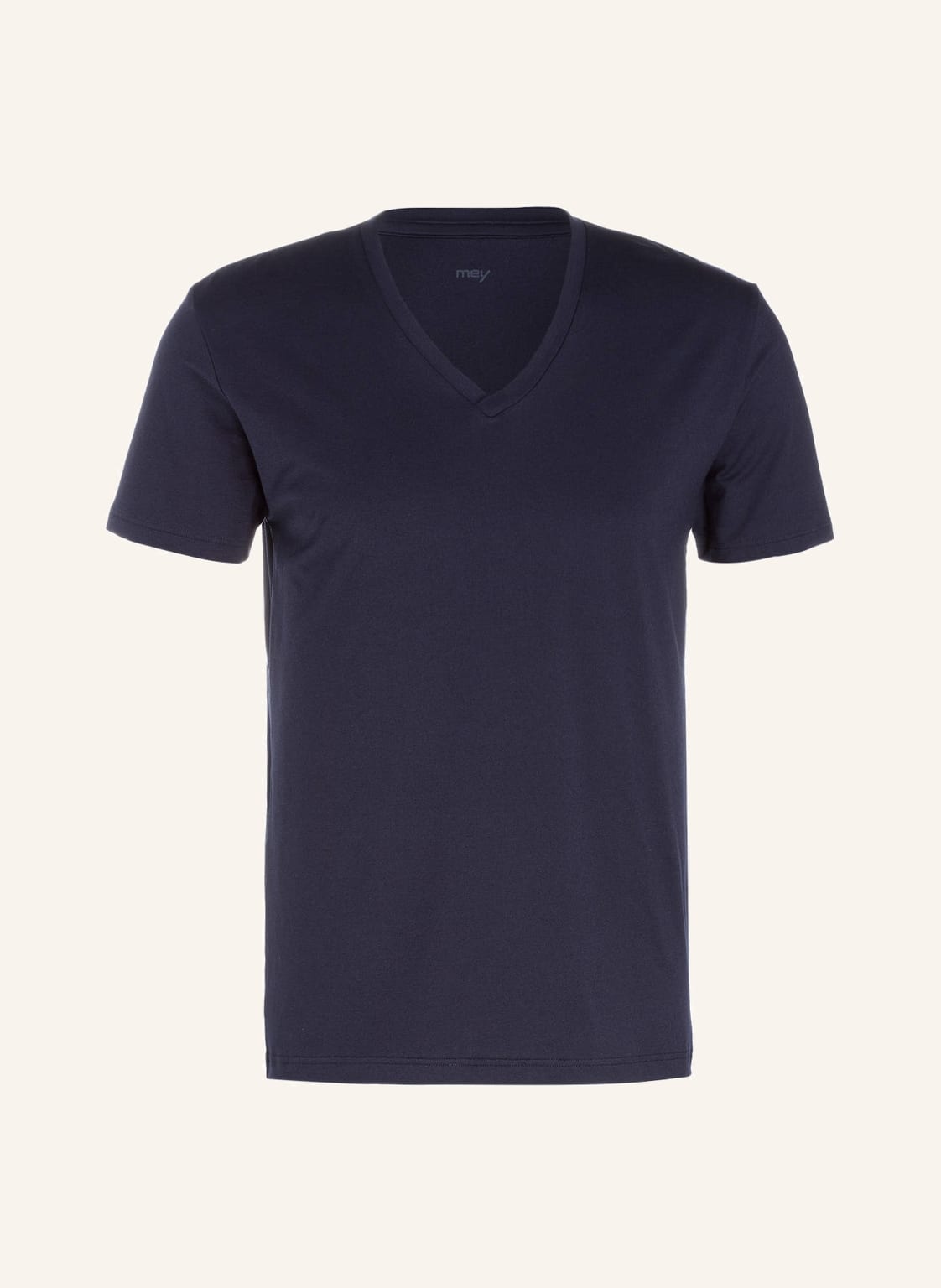 Image of Mey V-Shirt Serie Dry Cotton blau
