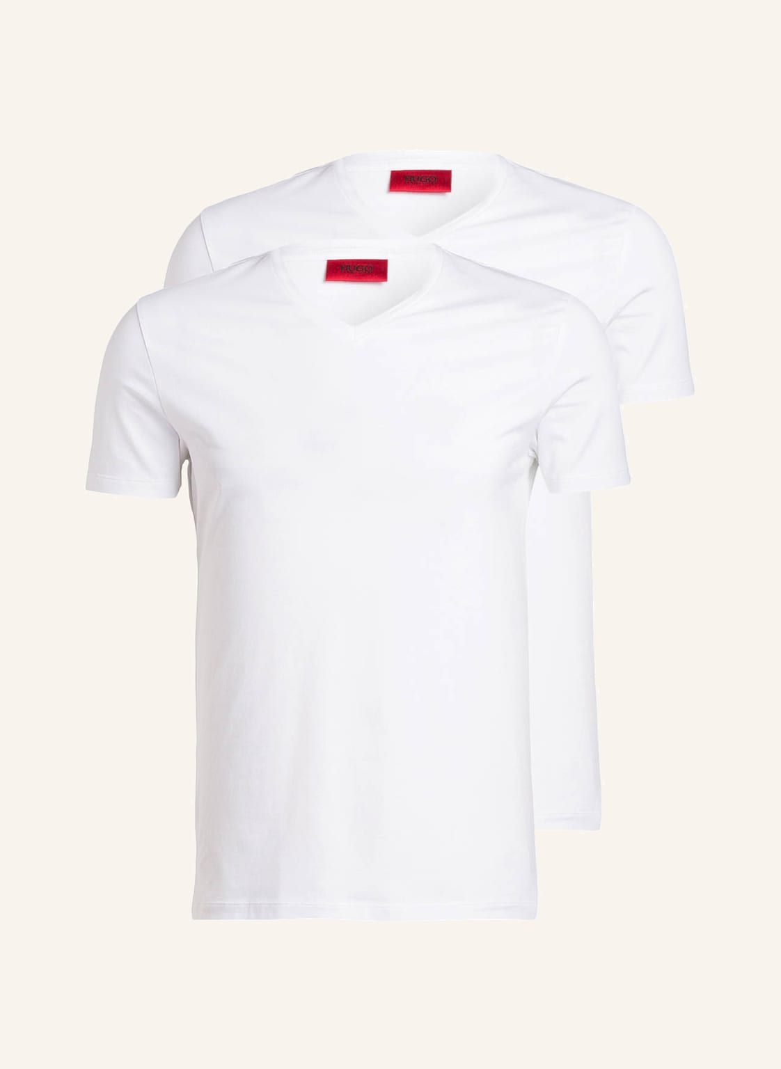 Image of Hugo 2er-Pack V-Shirts weiss