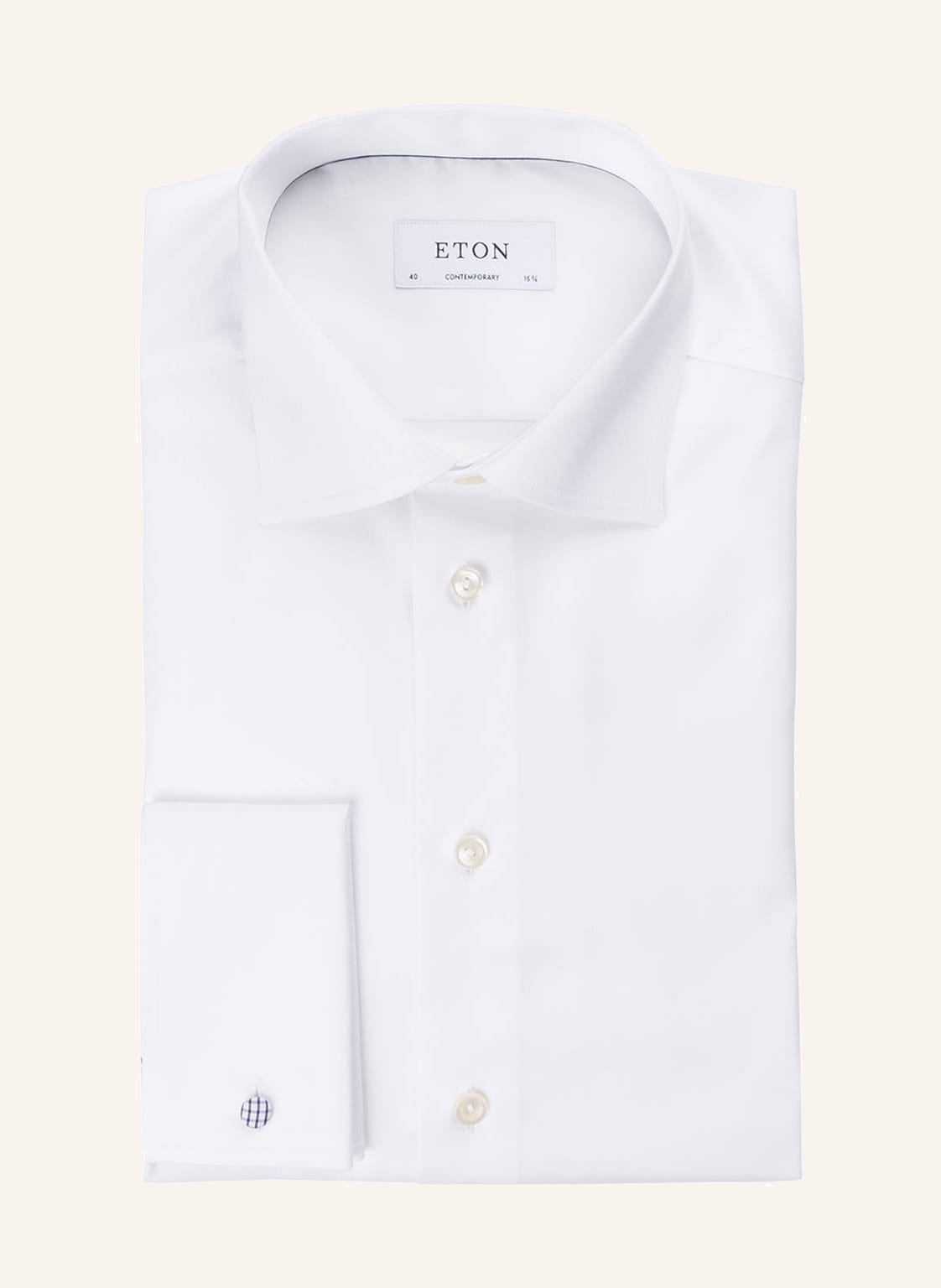 Image of Eton Hemd Red Contemporary Fit weiss