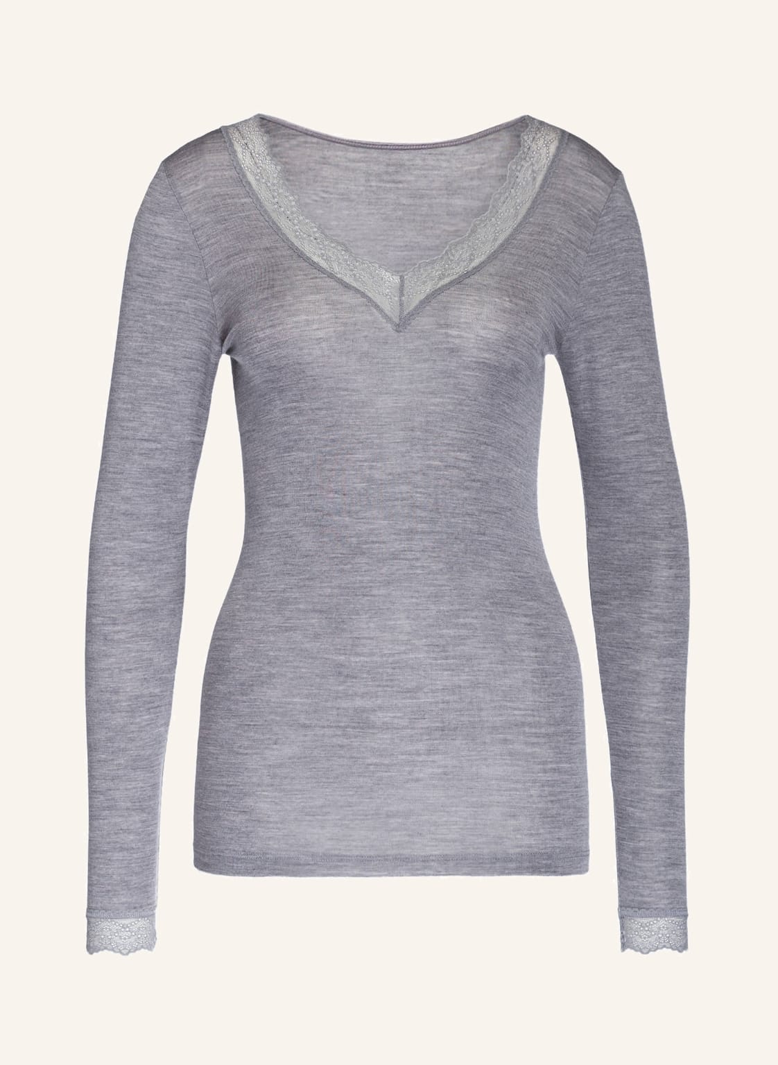 Image of Mey Longsleeve Serie Silk Touch Wool grau