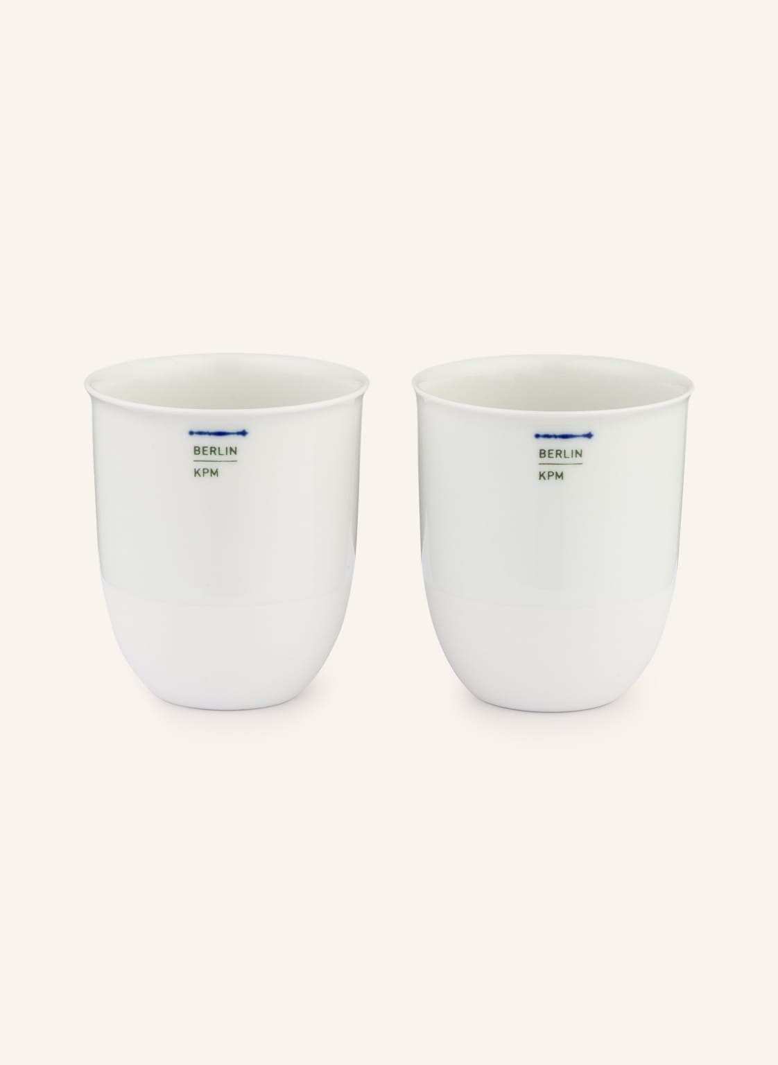 Image of Kpm 2er-Set Becher No. 0 Lab weiss