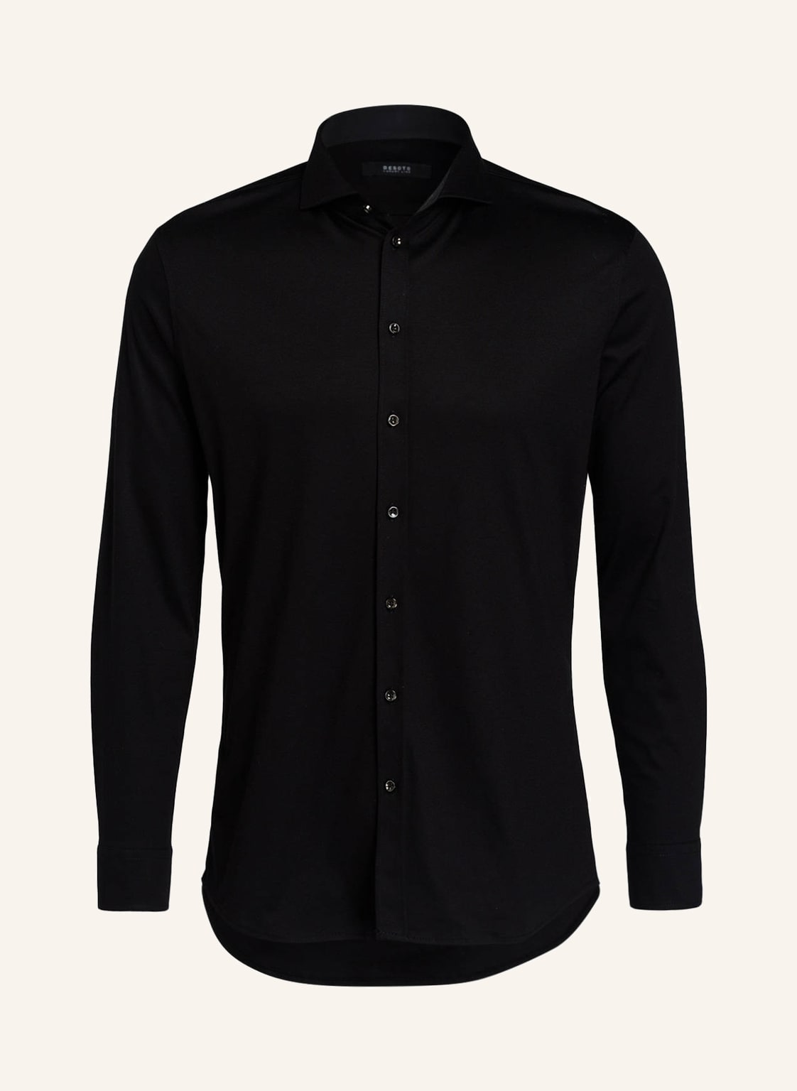 Image of Desoto Jerseyhemd Slim Fit schwarz