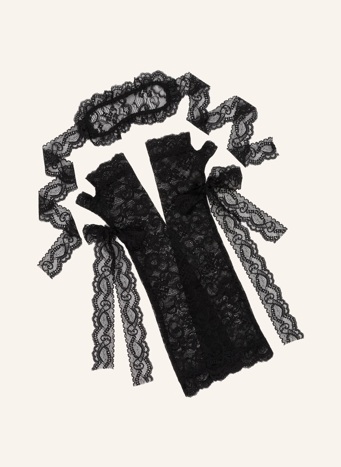 Image of Aubade Set Boîte À Désir Mit Geschenkbox: Handschuhe Und Maske schwarz