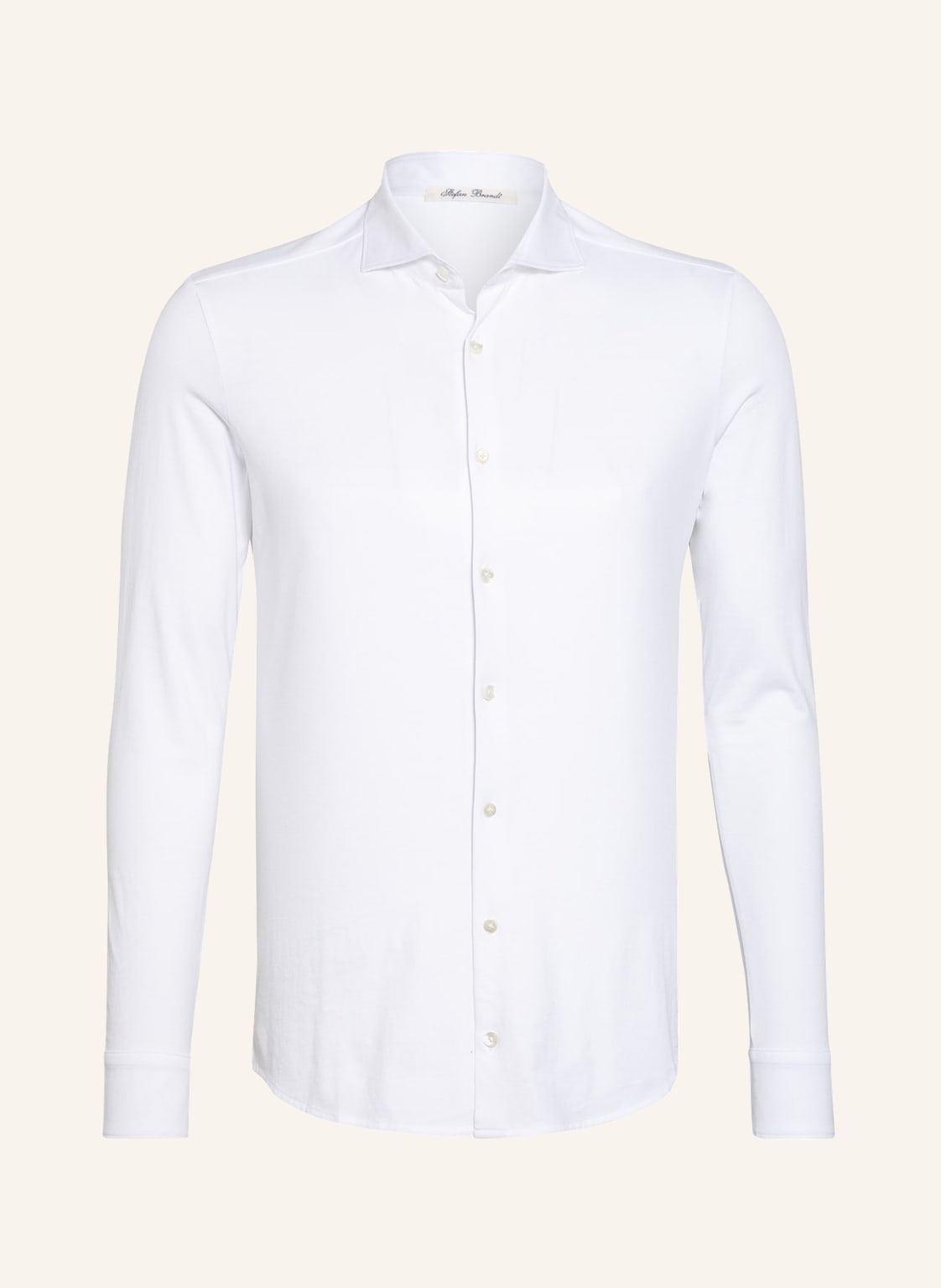 Image of Stefan Brandt Jerseyhemd Otis Slim Fit weiss