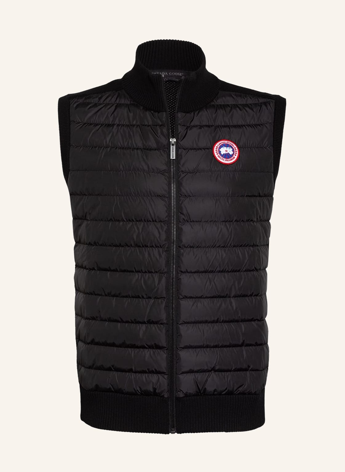 Image of Canada Goose Daunenweste Hybridge Im Materialmix schwarz