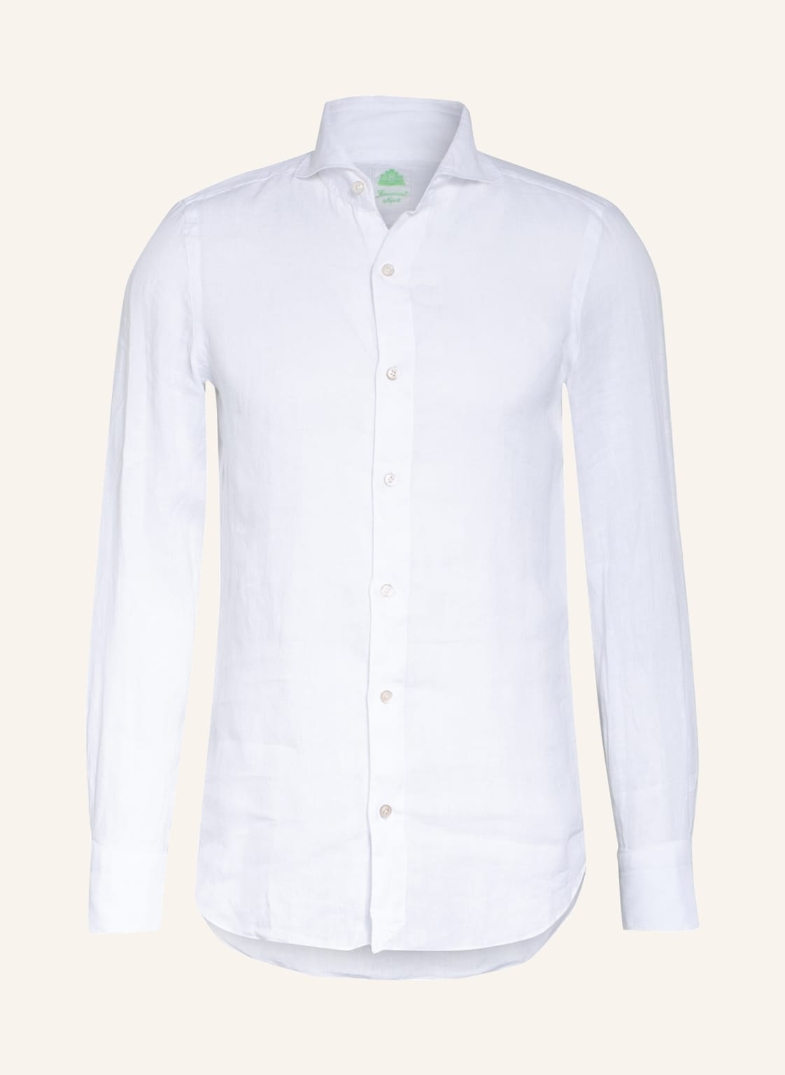 Image of Finamore 1925 Leinenhemd Tokyo Slim Fit weiss