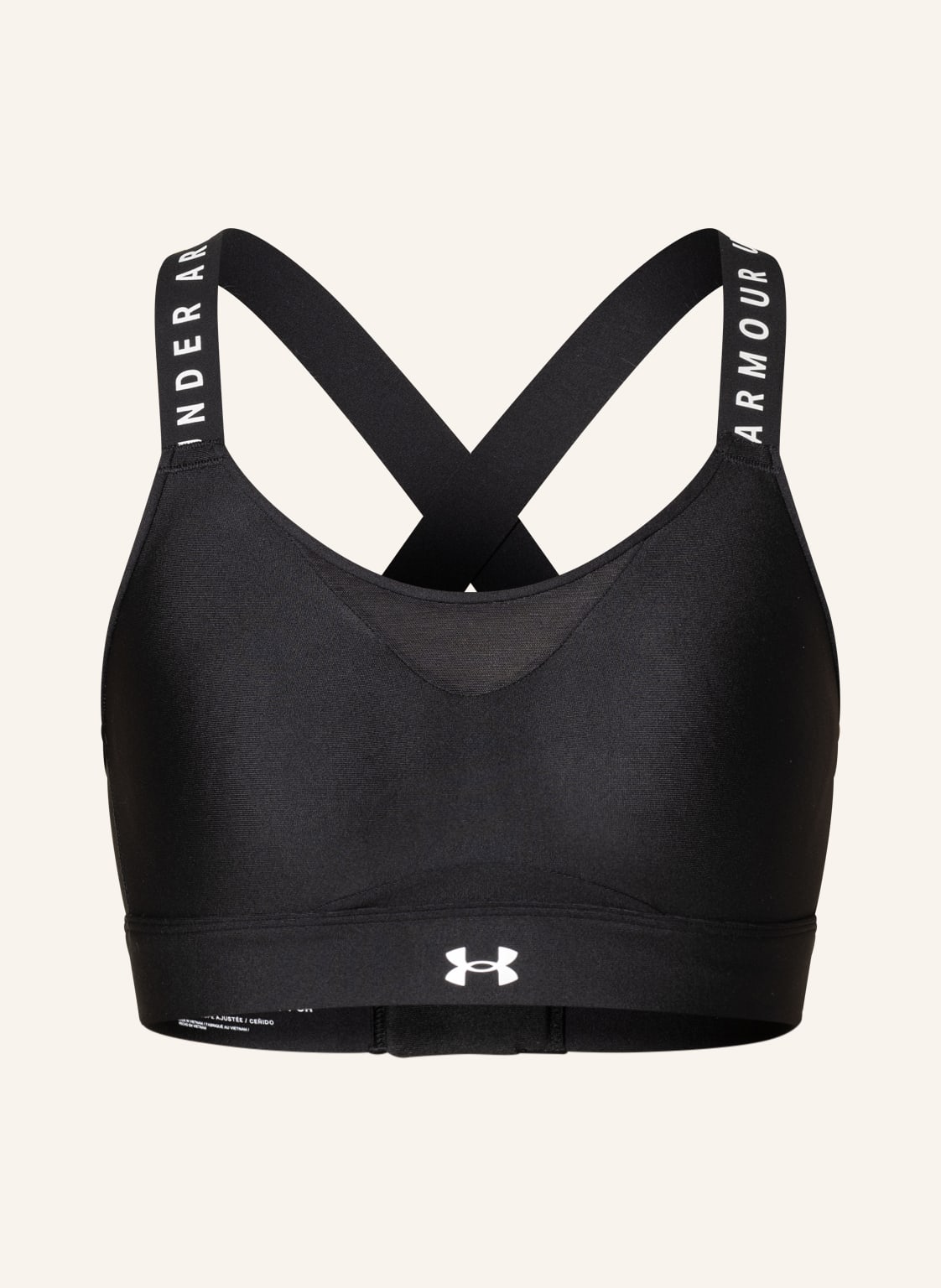 Image of Under Armour Sport-Bh Infinity Mit Mesh-Einsatz schwarz