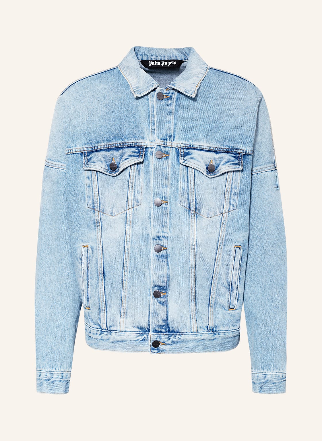 Image of Palm Angels Jeansjacke blau