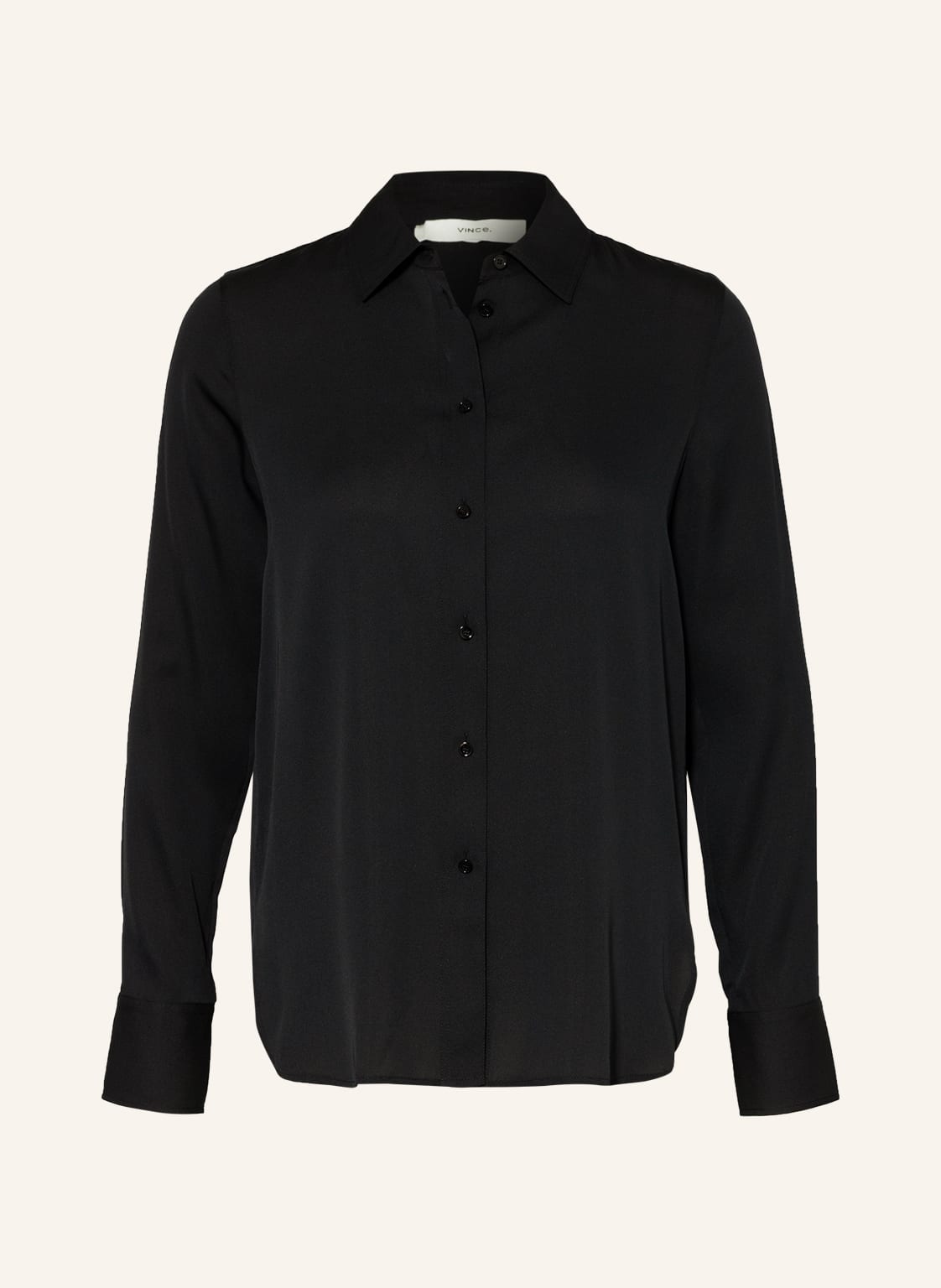 Image of Vince Hemdbluse Aus Seide schwarz