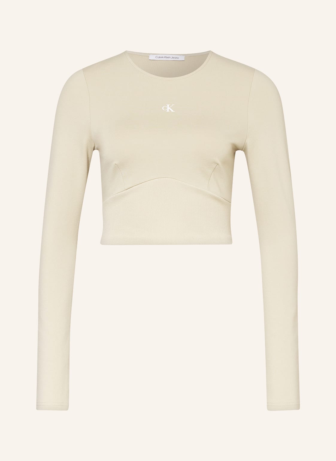 Image of Calvin Klein Jeans Cropped-Sweatshirt gruen
