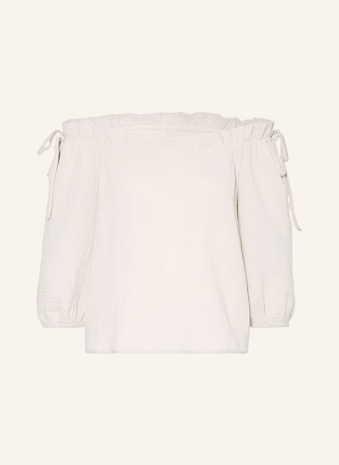 Image of Only Off-Shoulder-Bluse Aus Musselin beige