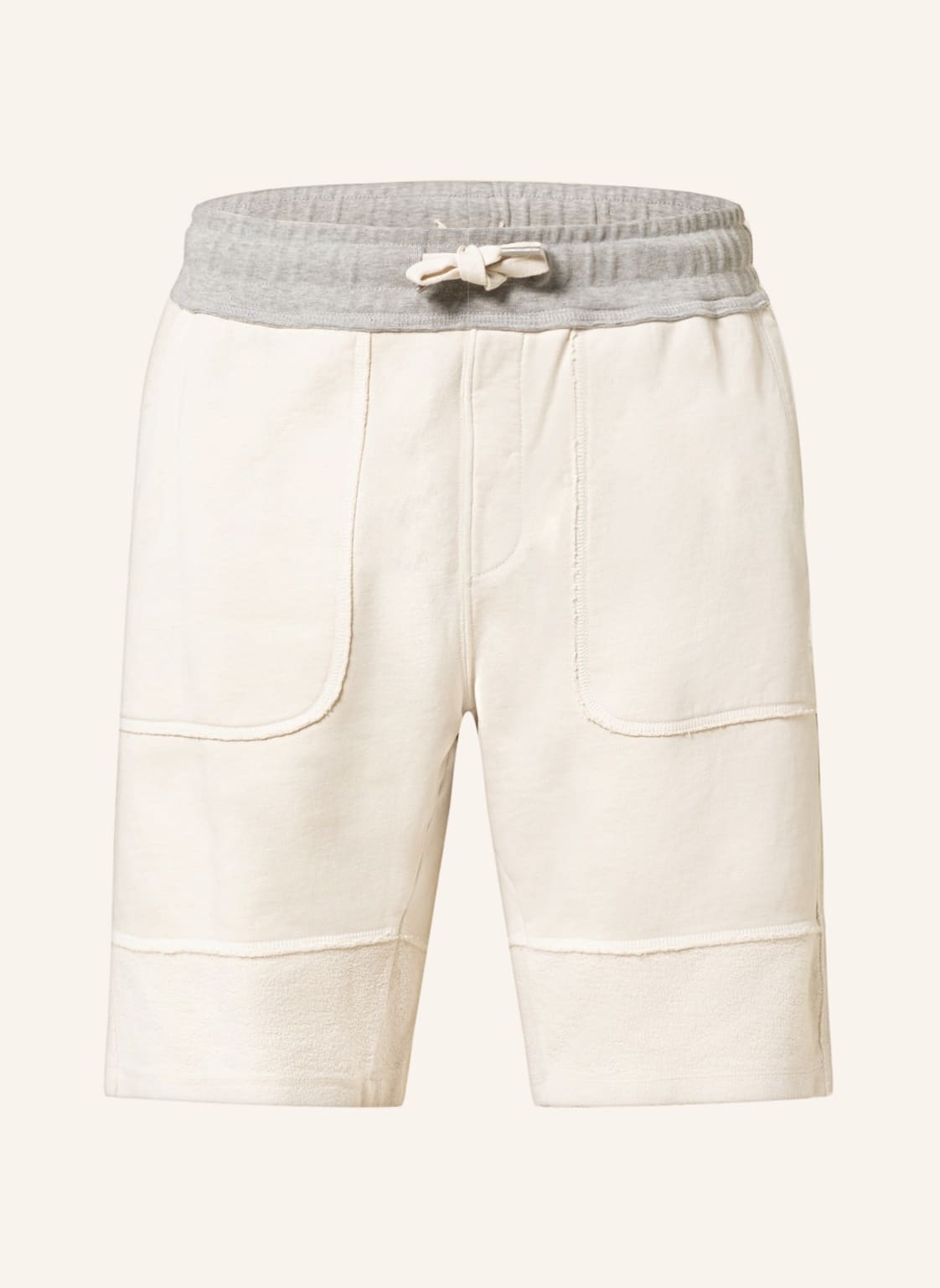Image of Better Rich Sweatshorts Im Materialmix weiss
