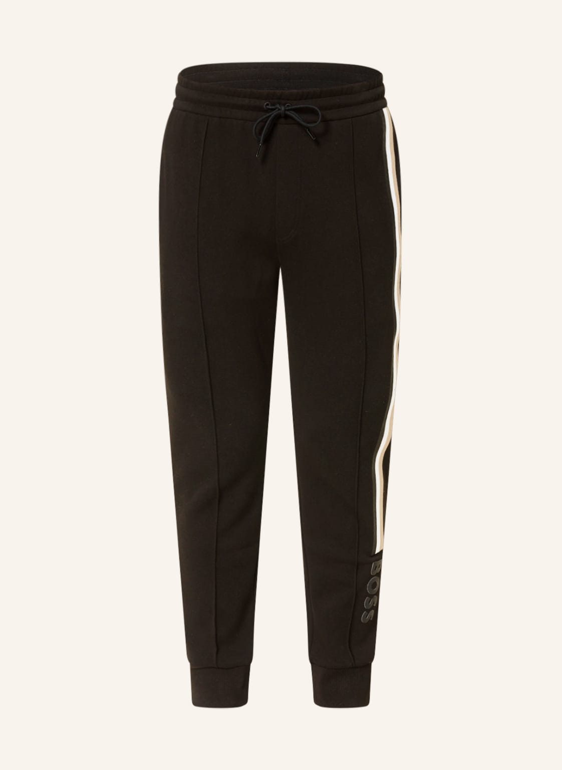 Image of Boss Track Pants Lamont Mit Galonstreifen schwarz