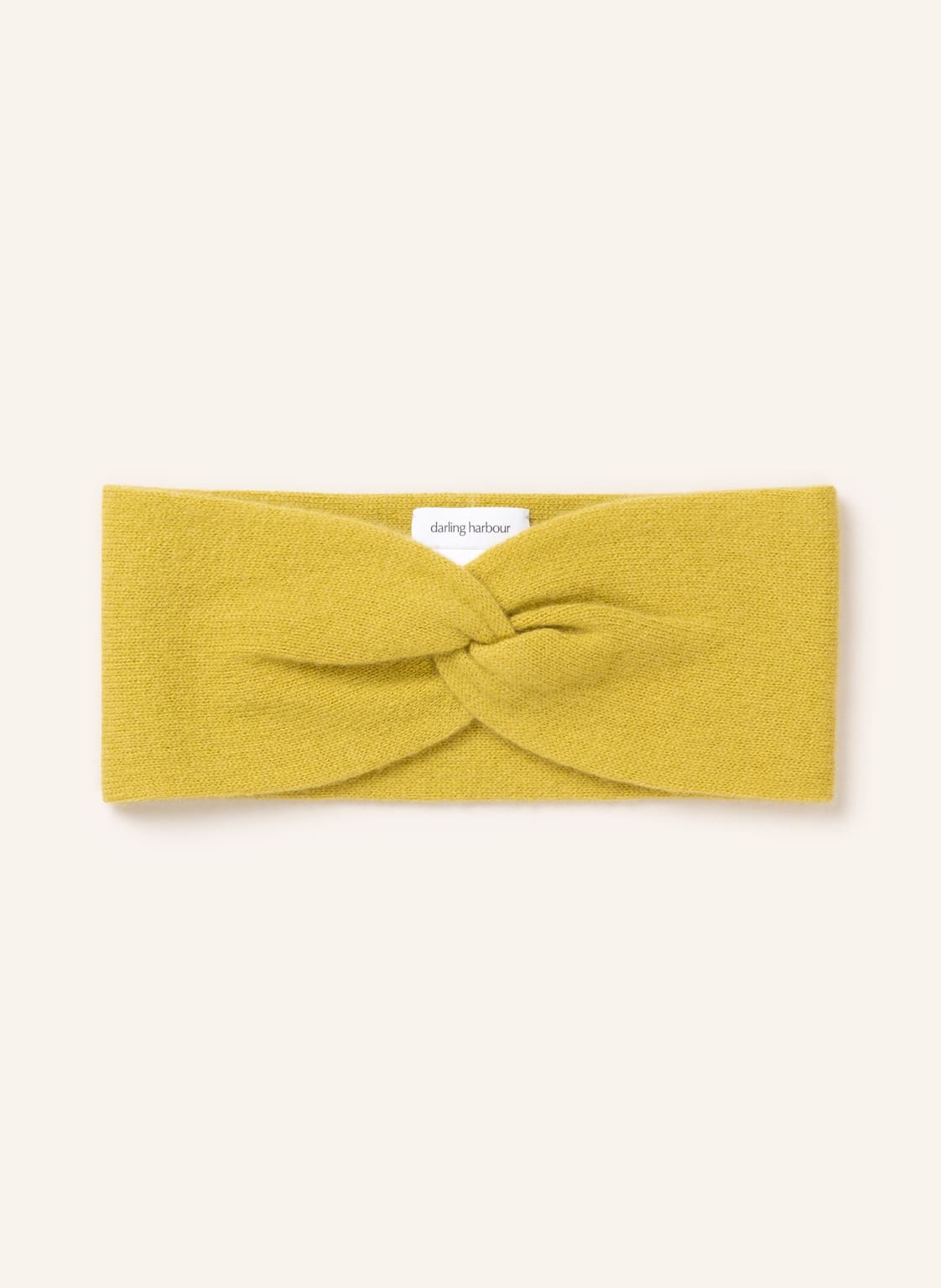 Image of Darling Harbour Stirnband Aus Cashmere gelb