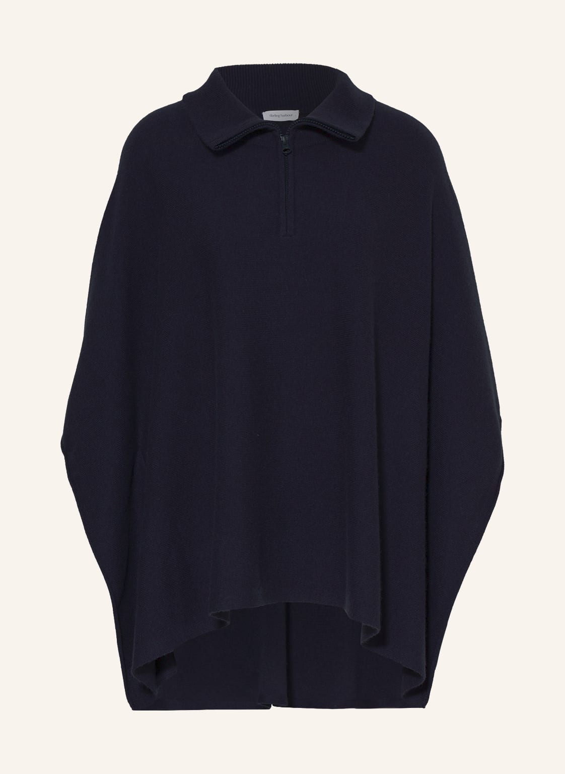 Image of Darling Harbour Poncho Mit Cashmere blau