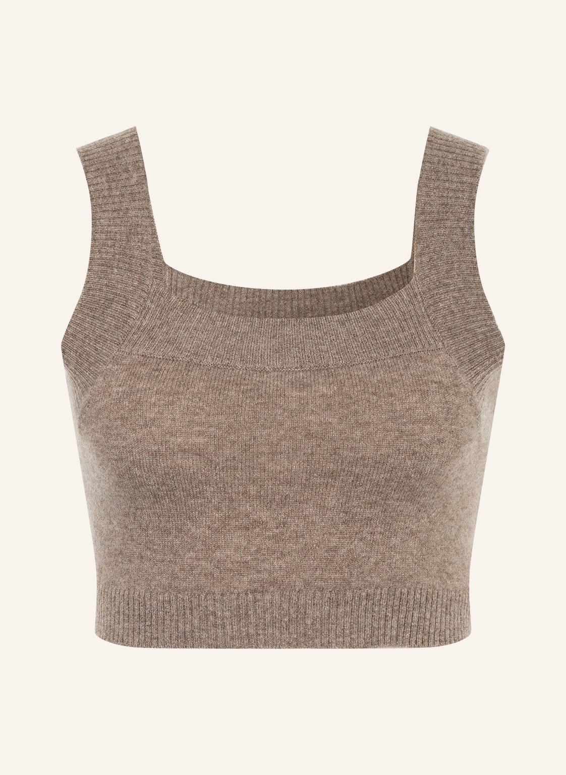 Image of Lilienfels Cropped-Stricktop Aus Cashmere beige