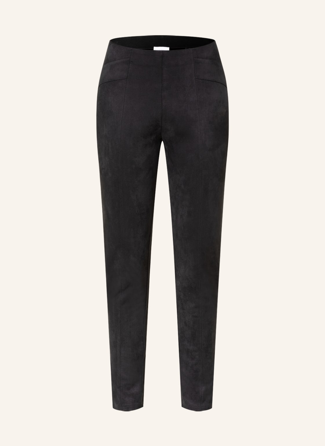Image of Darling Harbour Leggings In Lederoptik grau