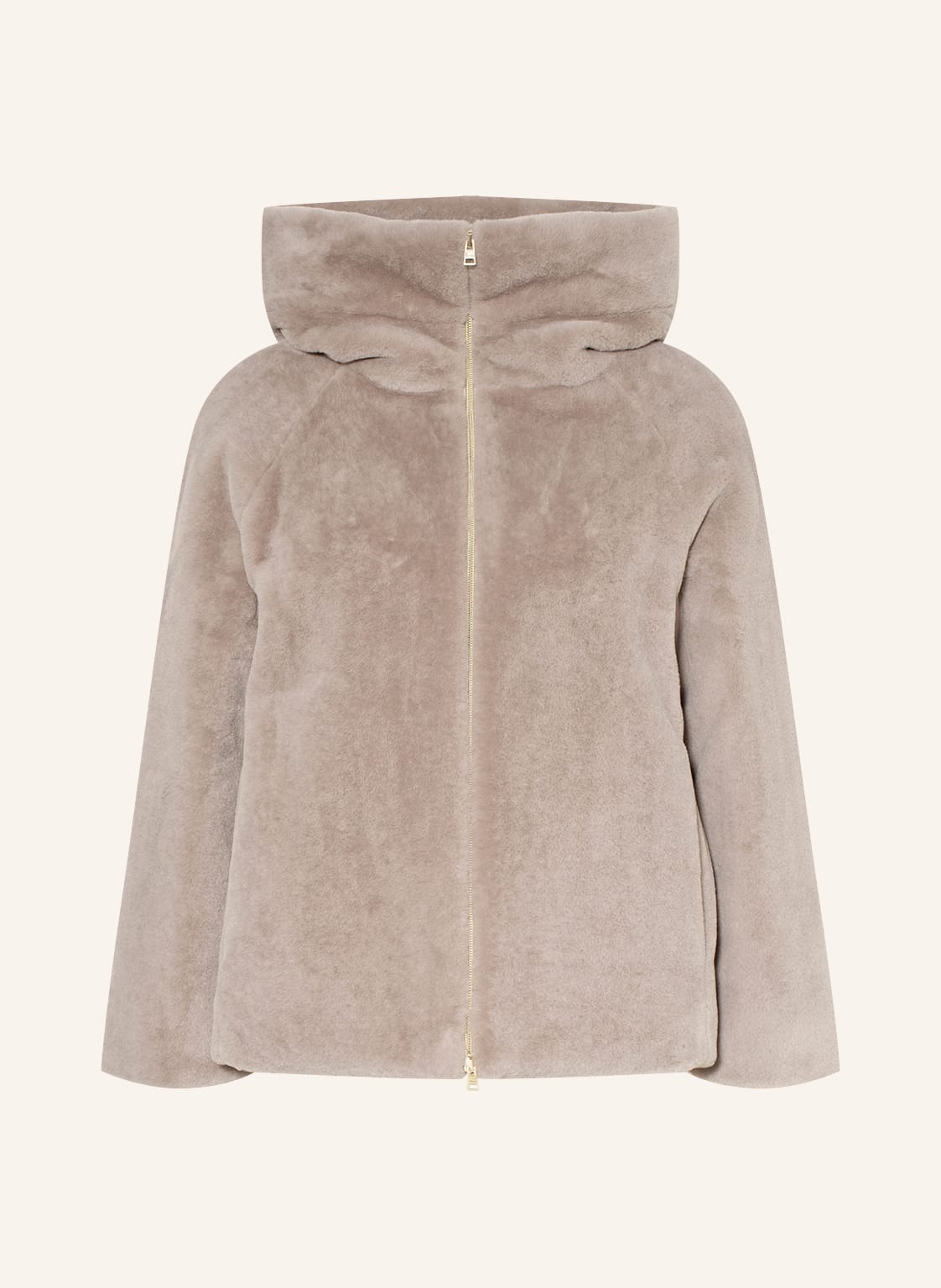 Image of Herno Kunstfell-Jacke beige