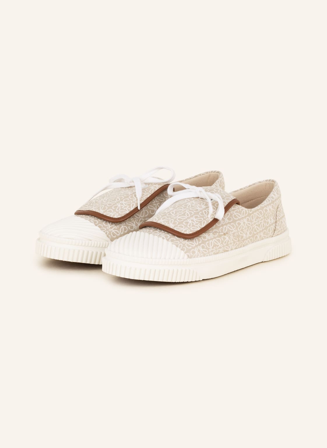 Image of Loewe Sneaker Anagram beige